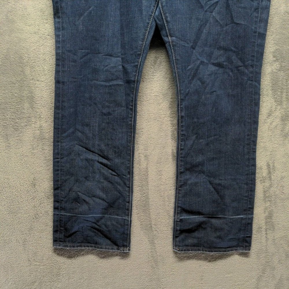 The Flirt Women Jeans Mid Rise Bootcut Leg Blue Dark Wash W:38 L:30 - Picture 7 of 16